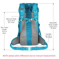 Mochila De Senderismo WESTTUNE De 50L Con Cubierta Contra Lluvia Bolsa Multifuncional De Montañismo Para Viajes Trekking Camping Material De Nylon Unisexdetails 3