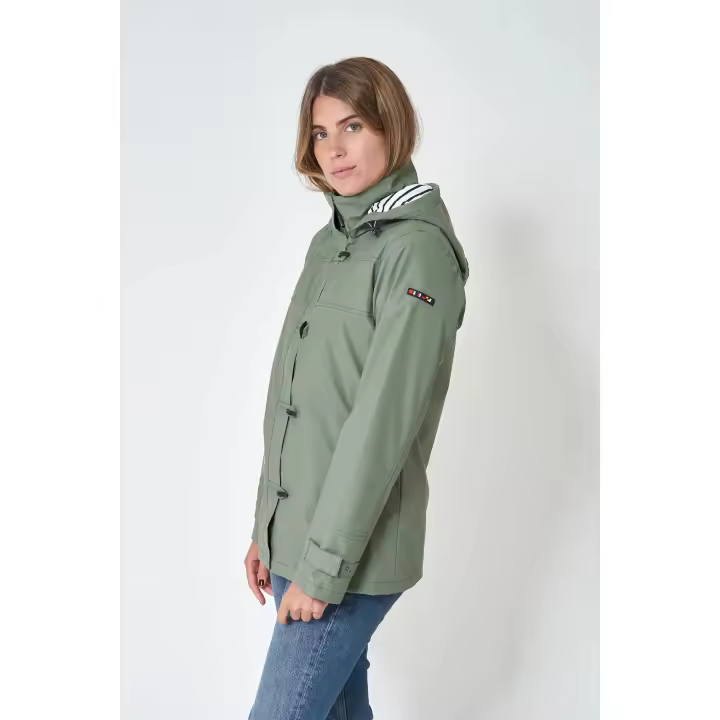 Preventa BATELA  Chubasquero marinero mujer con forro de algodón -Batela- C3008 AG verde - 1