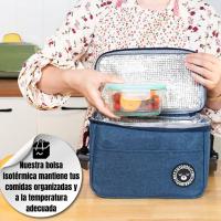Bolsa de comida caliente para el trabajo, Viajes y picnics, Bolsa de comida para el trabajo, Bolsa De Comida y bebida caliente (Negro) - details 1