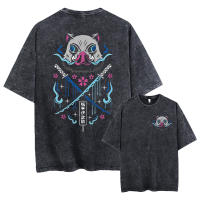 Camiseta De Manga Corta Para Hombre Estilo Harajuku Acido Japonés Anime Gráfico Algodón Tees Verano Negro Streetwear Camisetas - details 9