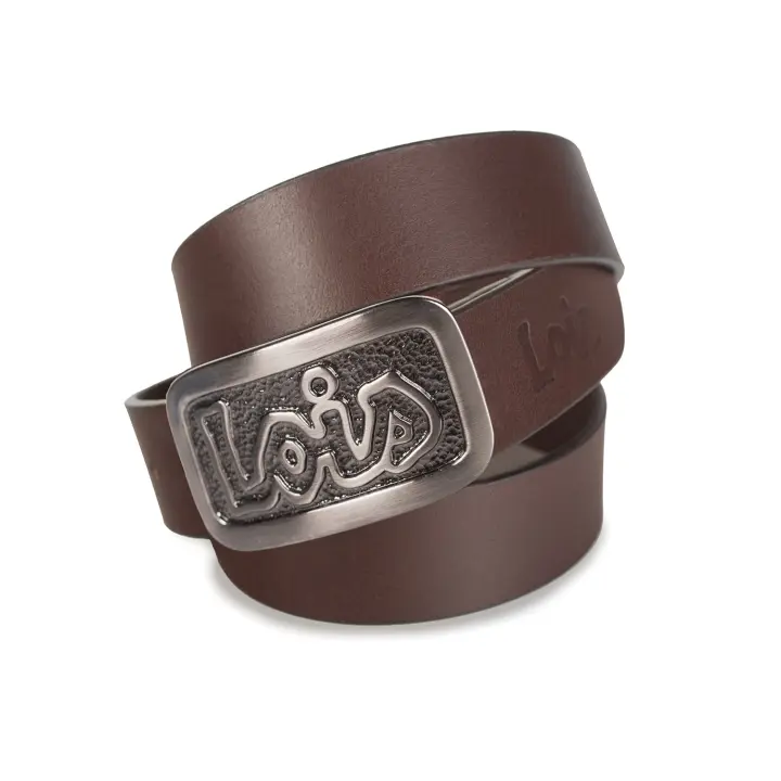 Cinturon Hombre - Cinturones Hombre De Piel Genuina Con Hebillas Cinturon De Metal - Cinturón Hombre Ideal Para El Uso Diario - Elegantes Cinturones Hombre Cuero Marca Lois 49806 - 1