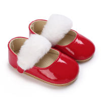 Zapatos De Princesa Para Bebé Niña En Lace Blanca Mocasines Con Lazo Y Borde Antideslizante De Goma Primera Calzado Para Caminar - details 169