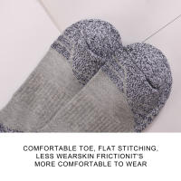 3 Pares De Calcetines Deportivos Unisex Con Suela Gruesa Y Absorbedora De Humedad Para Correr Talla EUR35-50 Calcetines De Cuello Alto De Algodón - details 12