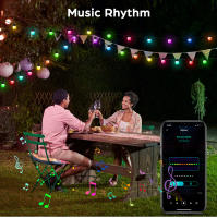 Luces LED Inteligentes Bluetooth USB Para Decoración De Jardín Y Camping 10M Con 50 Luces De Navidad Guirnalda Lámpara De Aire Libre Y Habitaciones - details 3