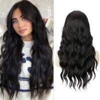 Pelucas Sintéticas De Onda Profunda Para Mujeres Negras Peluca Rizada Suave Natural Color Negro Reemplazo Para Uso Diario Y Fiestas 30 Pulgadas - details 2