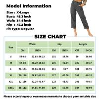 Pantalones Largos De Algodón Y Lino Para Mujer Primavera 2024 Negro Con Bolsillos Y Botones Estilo Casual Elegante Moda Nueva - details 5