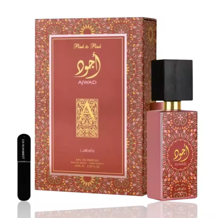 Perfume Ajwad Pink To Pink Lattafa Eau de Parfum unisex 60ml (Original) +REGALO Atomizador 5ml DRIKANBEST - 1