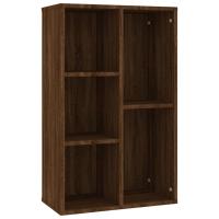 vidaXL Estantería/Aparador madera contrachapada 50x25x80cm Blanco, Negro, Roble Sonoma Mueble Almacenaje Estantería para Oficina, Estudio, Dormitorio Estantería/Librería/ mueble de Almacenamiento - details 3
