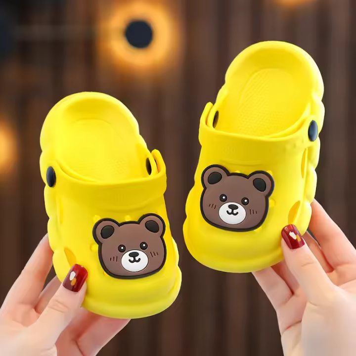 Zapatillas De Verano Para Niños Y Niñas Antideslizantes Para El Hogar Con Dibujos Animados Cierre De Correa Transpirables Resistentes Al Desgaste Tallas Para 1-3 Años - 1
