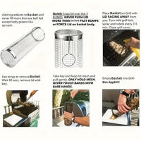 Cesta De Barbacoa Portátil En Red De Acero Inoxidable Redonda Para Camping Al Aire Libre Con Tubo De Malla BBQ - details 3