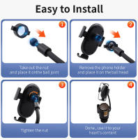 Soporte De Teléfono Móvil BLALION Multifuncional 3 En 1 Expansor De Porta Vidrio Con Base Giratoria Ajustable Y Clip De Almacenamiento Para Coche Negro ABS + Aluminio - details 10