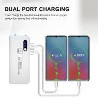 Bomba De Oxígeno Portátil Para Pesca Y Acuario Con Linterna Recargable USB 3000mAh Aerator Para Tanque De Peces Tamaño Compacto - details 8