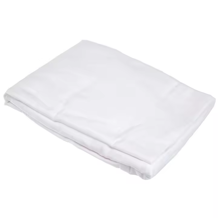 Tradineur - Sábana bajera ajustable, 50% algodón y 50% poliéster, válida para cama de 90, especial pieles sensibles, suave y transpirable (Blanco - 90 x 200 cm) - 1