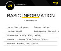 Guantes De Levantamiento De Peso Kyncilor Para Hombres Y Mujeres Deportivos De Fitness Y Gimnasia Con Estampado En La Palma Para Construcción Corporal - details 6
