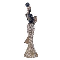 CAPRILO REGALOS & DECORACIÓN  Figura Decorativa Multicolor de Resina "Mujer Africana con Jarrón en Brazos" Adornos y Esculturas. Regalos Originales. Decoración Hogar. 8 x 5 x 28,50 cm - details 3