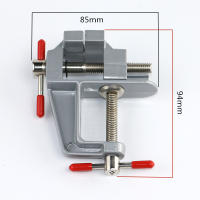 ALLSOME Visera Universal De 3.5 Pulgadas Mini Pinza De Joyero De Aluminio Para Hogar Herramienta De Bench Vise Boca Plana Para DIY Y Trabajos De Madera - details 5