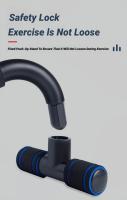 Barra De Soporte En Forma De H Antideslizante Para Push up Ejercicio De Entrenamiento De Músculos Del Braza Y Pecho En Casa Y Gimnasio - details 5
