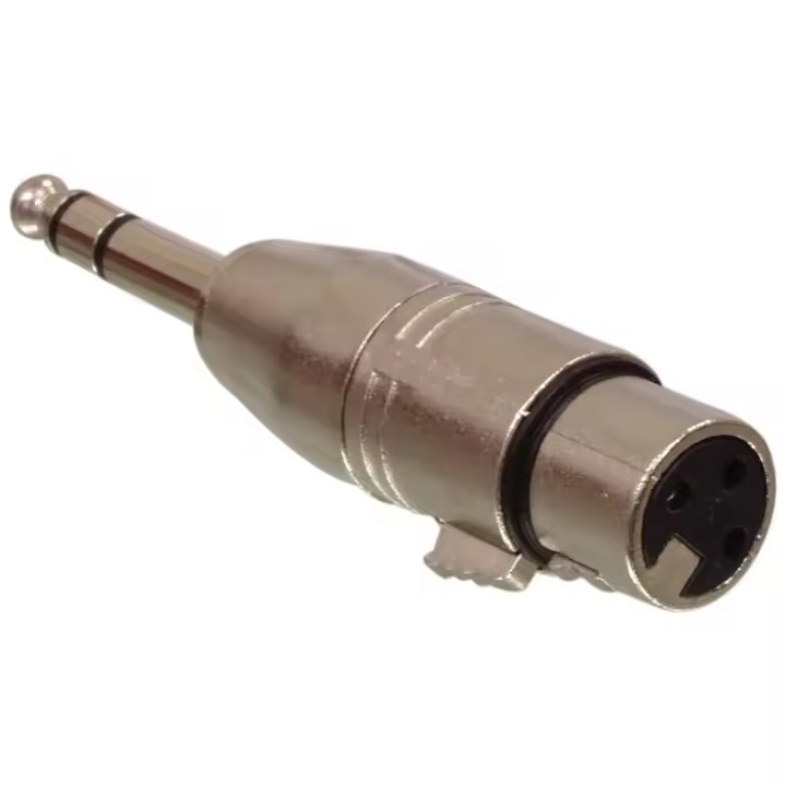 Valueline Adaptador 6.35mm estéreo macho - XLR hembra de 3 pines - 1