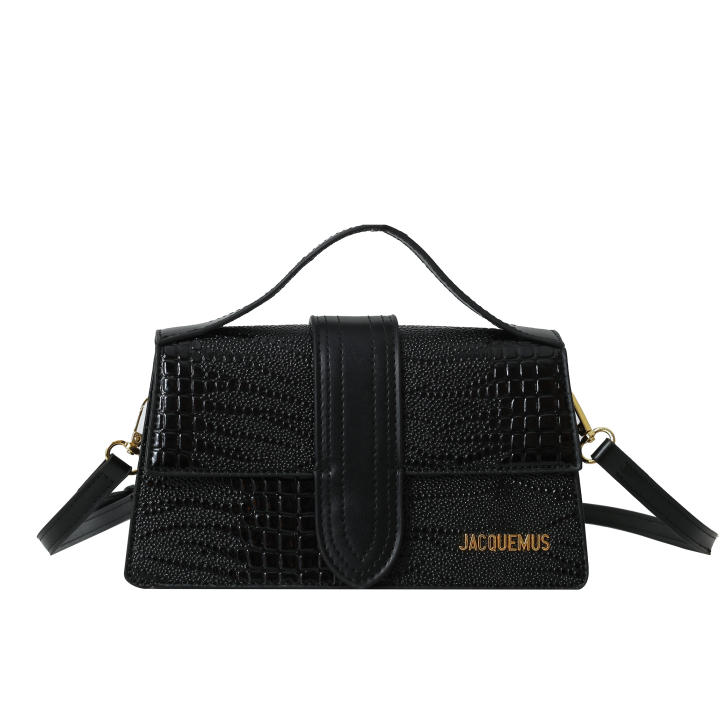 JACQUEMUS Bolso cruzado con cadena para mujer, bolso de hombro versátil para ir al trabajo, de cuero PU, con apertura de cremallera de dureza media, color caramelo