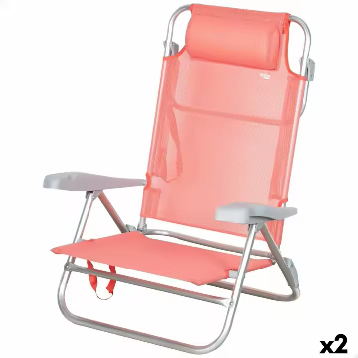 Silla Plegable Aktive 47 x 82 x 49 cm Flamingo (2 Unidades) - 1