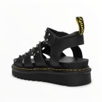 Sandalias Plataforma Negro y Blanco con Tiras y Pulsera Tobillera,Planta del pie Acolchada, Anillas Metálicas, Ajuste con Hebilla, Cómodas y Ligeras para Mujer - Tendencia desenfadado 2025 Dana - details 4