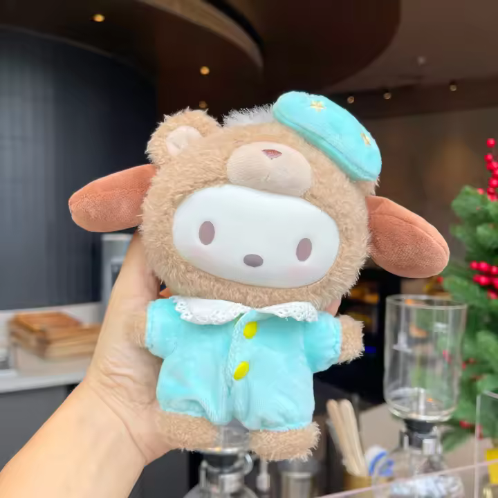 Muñeca De Peluche Sanrio Vinilo Latte Baby Serie Figura De Muñeca Cute My Melody Cinnamoroll Hello Kitty Regalo De Cumpleaños - 1