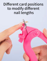 Tijeras De Uñas En Forma De U Acrílico Cortador De Borde De Uña Con Medidor Herramientas De Manicura Precise Cutting Para Uñas Artificiales - details 6