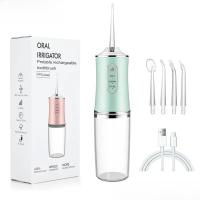 Irrigador Oral USB Recargable Rápido 3 Modos 4 Punzadas De Jeta Máquina Portátil De Limpieza De Dientes Lavadora De Bocina - details 2