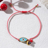 Pulsera De Cadena Griega Con Ojos Malos Y Cristales Para Mujer Go2boho 2024 Joyería De Aleación Delicada Regalo De Año Nuevo - details 1
