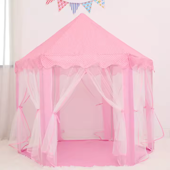 Casa de Juegos Plegable para Niños - Castillo de Princesa - Tienda de Campaña Mongol - 1