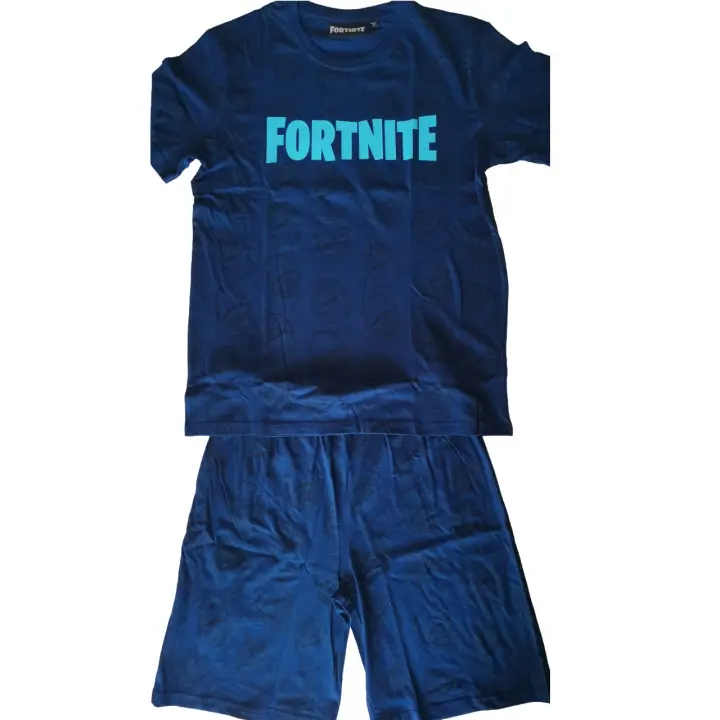 Pijama verano manga corta niño Fortnite azul original Merchan-Store - 1