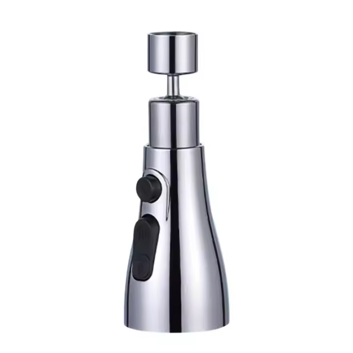 Grifo De Cocina Flexible 3 En 1 Cabeza De Rojellera Con Filtro Para Lavabo Negro Tapa Reemplazable Extensor De Grifo - 1