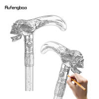 Bastón De Moda Con Cabeza De Calavera 93cm Elegante Decorativo Para Hombres Cosplay Con Punta De Goma Y Mango De Aleación De Aluminio - details 1