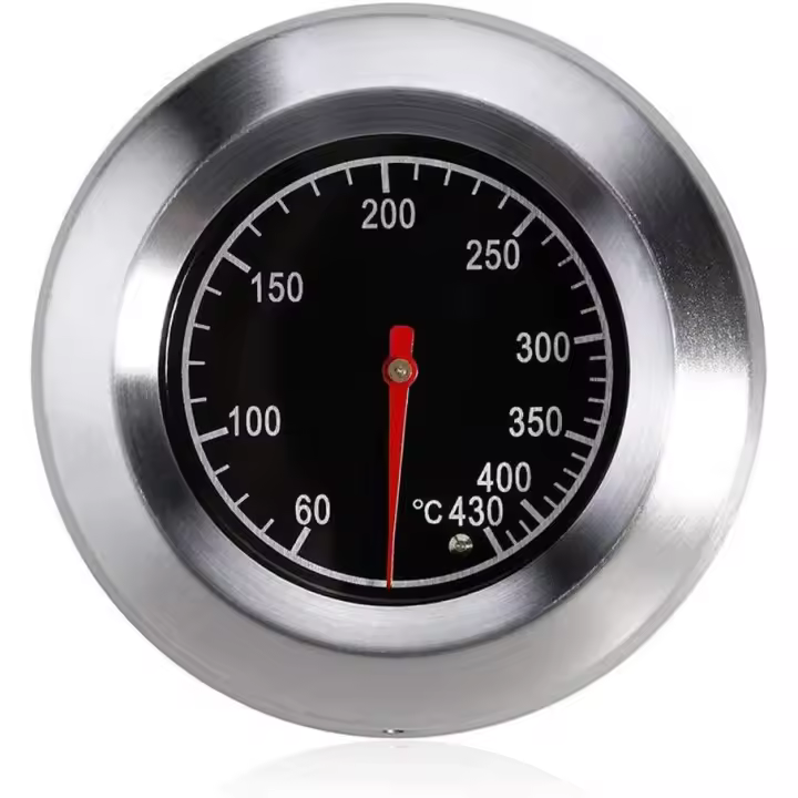 Barbacoa analógica de carne de acero inoxidable, termómetro para fumar para barbacoa 60 - 430 ℃ - 1