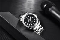 Reloj De Pulsera Mecánico Para Hombres BENYAR Marca De Lujo Acero Inoxidable Resistente Al Choque Con Marcadores Arábigos Y Calendario Completo - details 8