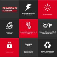HABOTEST HT690 Termómetro Digital De Lectura Instantánea Para Carne Y Cocina Termómetro De Grilled BBQ Y Freído En Aceite - details 5