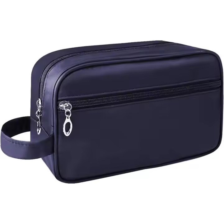 Neceser grande para hombre, bolsa de viaje impermeable, organizador para afeitado, gimnasio, ducha, baño, maquillaje con asa. - 1