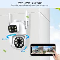 Cámara Wifi 8MP 4K HD PTZ lente Dual pantalla Dual cámara de vigilancia en exterior visión nocturna en Color CCTV cámara IP de seguridad aplicación ICSEE - details 7