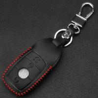Estuche Para Llave De Coche De Cuero Genuino Jingyuqin Para Mercedes Benz AMG 2017 E Class W213 Accesorios De Estilo Para Coche Con Cubierta De Anillo Para Llave - details 1