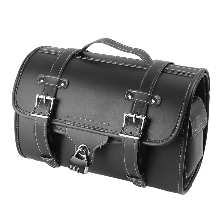Bolsa Impermeable De Gran Capacidad Para Motocicleta Universal Negro Bolsa De Herramientas Lateral Bolsa De Viaje Trasera Para Harley Honda Yamaha - 1