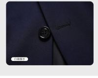 Chaqueta De Negocios Para Hombre Estilo Británico Sólido Moda Casual Cierre Único Tipo De Traje Ideal Para Bodas Y Trabajo - details 15