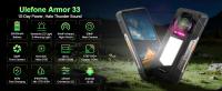 Ulefone Armor 33 5G AI Smartphone 25500mah 24GB 512GB Android 15 telemóvel resistente 6,95" FHD+ 120Hz Preto - details 0