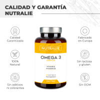 Omega 3 Cápsulas 2000mg Puro - DHA y EPA Alta Concentración - Aceite de Pescado Vitaminas D E - 60 Cápsulas Fish Oil Omega 3 Nutralie - details 2