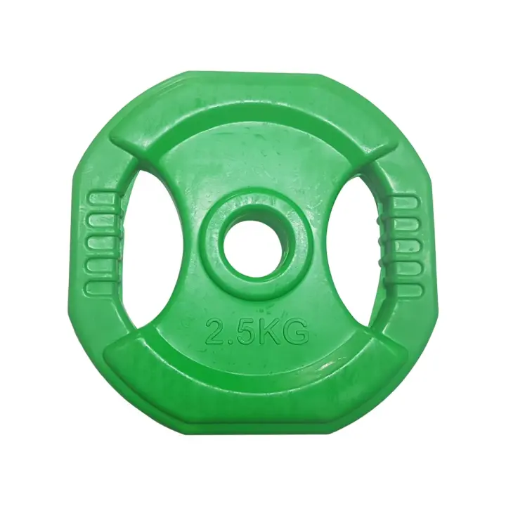 Cannon - Disco con agarre Hierro/Caucho 2,5 - 5 y 10 Kg 30 mm.  fitness equipment para entrenamiento Gimnasio, crossfit, o Culturismo - 1