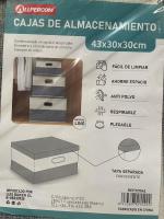 Cajas de Almacenamiento Allpercom: Tela Resistente, Variedad de Tamaños (30x30x15cm, 45x30x20cm y 43x30x30cm), Fáciles de Limpiar, Antipolvo, Respirables y Plegables - details 1