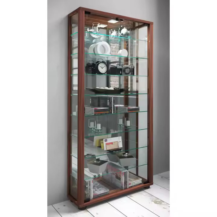 Vitrina de madera Vitrina de cristal coleccionable Vitrina de pie Espejo Lumo Maxi Vitrina de madera Vitrina de cristal coleccionable Vitrina de pie Espejo Lumo Maxi - 1