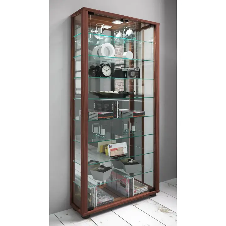 Vitrina de madera Vitrina de cristal coleccionable Vitrina de pie Espejo Lumo Maxi Vitrina de madera Vitrina de cristal coleccionable Vitrina de pie Espejo Lumo Maxi - 1