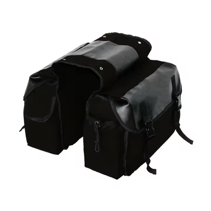 Bolsa De Sellección Para Motocicleta De Gran Capacidad Impermeable De Lona Para Viaje Y Herramientas Largo 42 Ancho 34 Alto 4 - 1