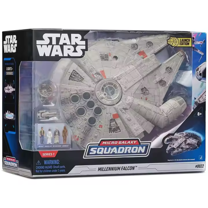 STAR WARS MICRO GALAXY SQUADRON HALCON MILENARIO LUCES Y SONIDOS LAUNCH EDITION - 1