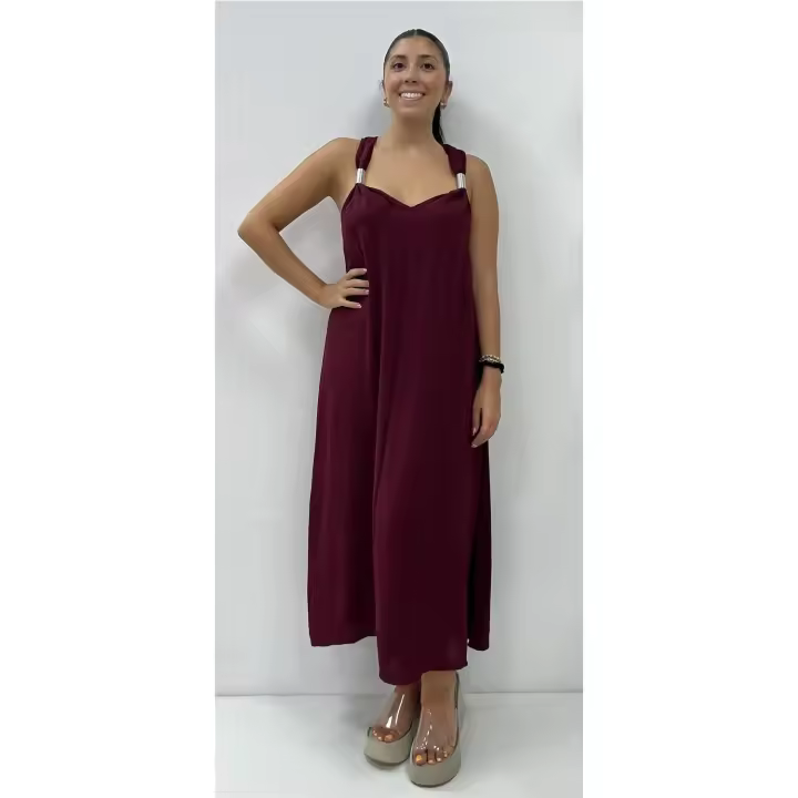 Vestido Jade Burdeos - 1